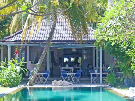 Candi Dasa, Bali oceanfront hotel at Aquaria Bali boutique hotel and eco resort